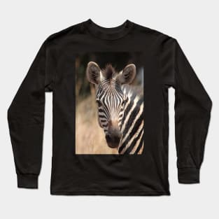 Plains Zebra Portrait #2, Akagera National Park, Rwanda. Long Sleeve T-Shirt